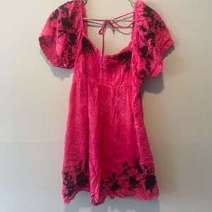 Free people pink mini dress